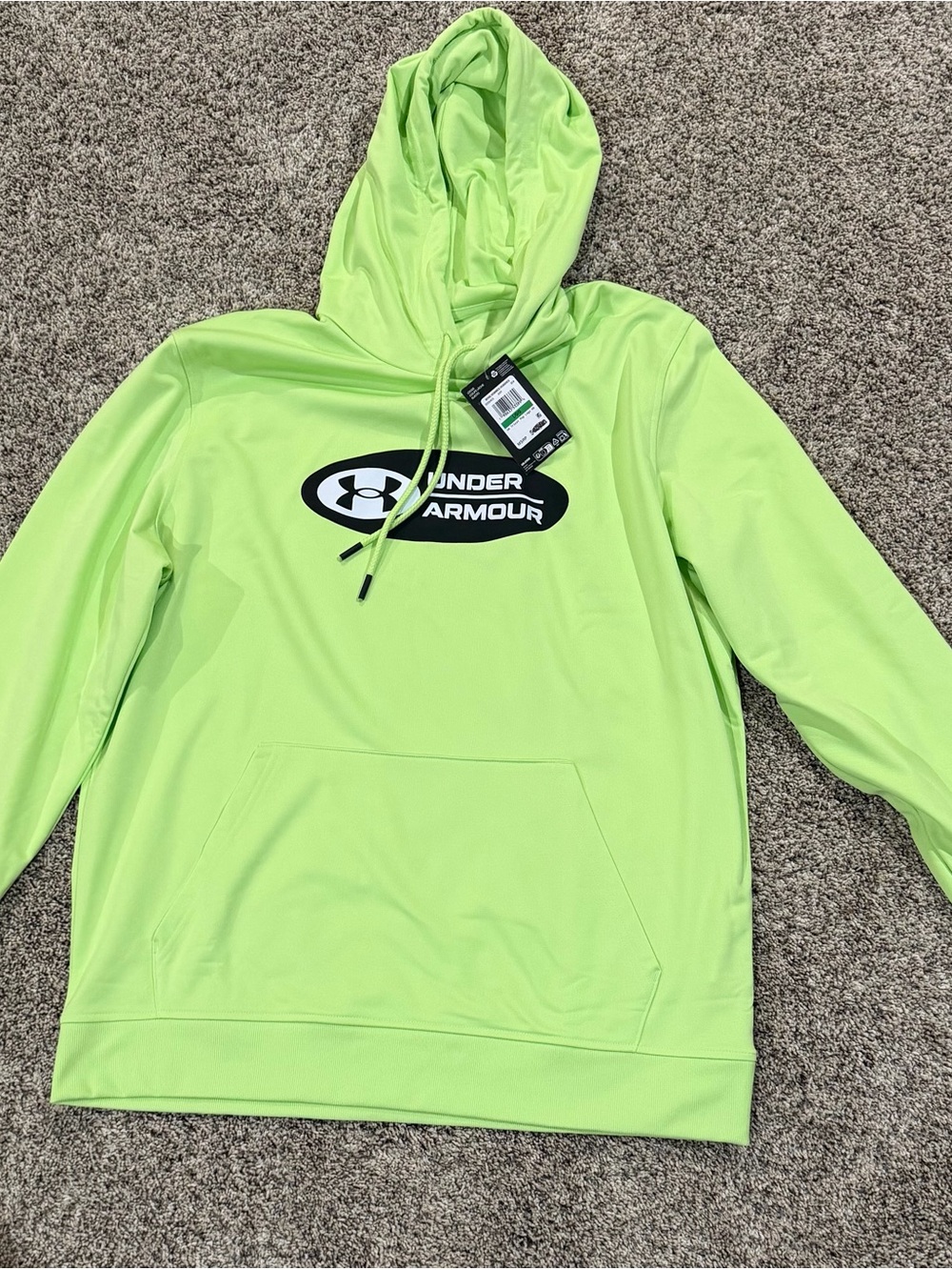 Under Armour Neon Green Athletic Hoodie